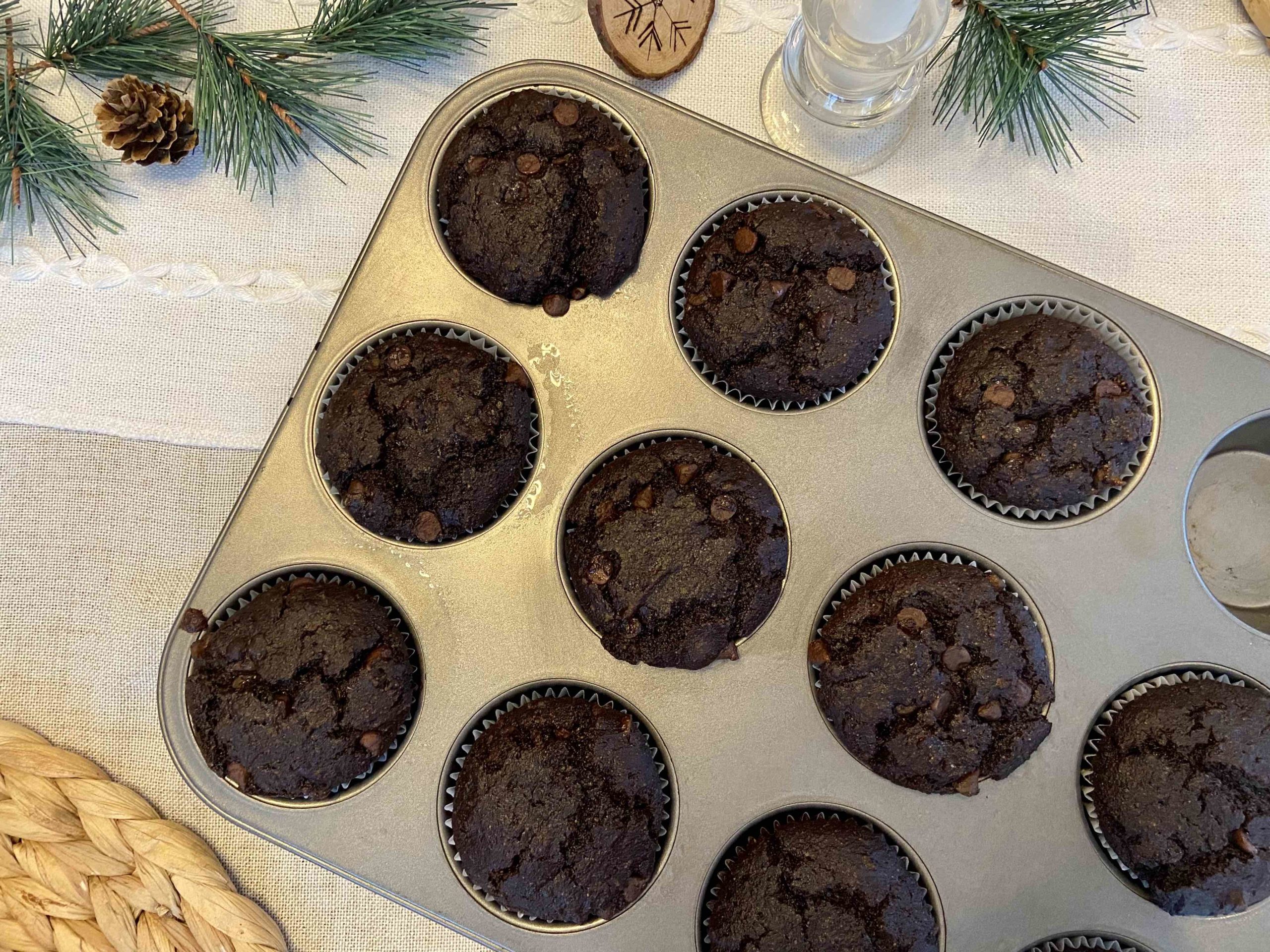 The Best Double Chocolate Muffins