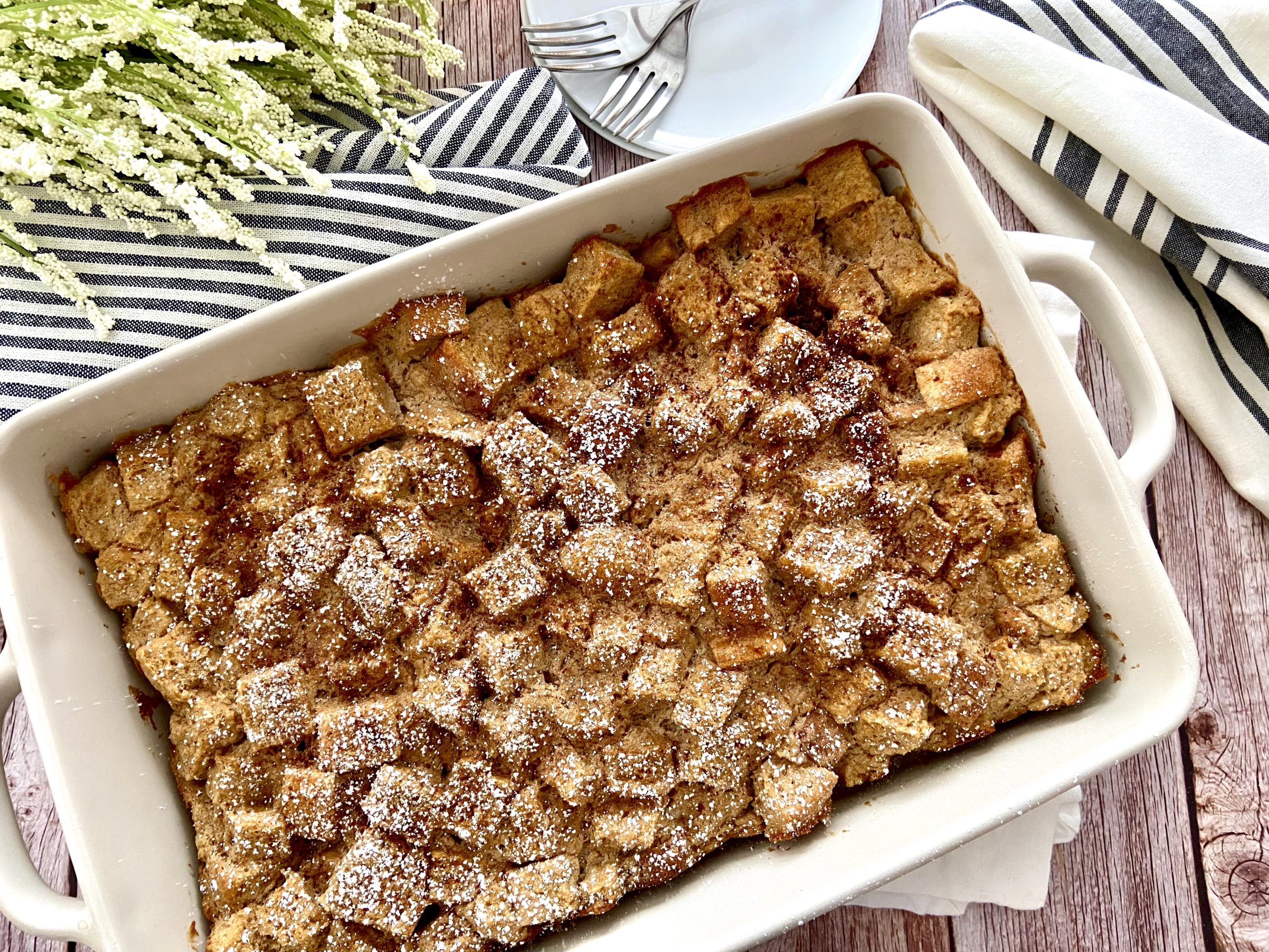 Oil Free French Toast Casserole