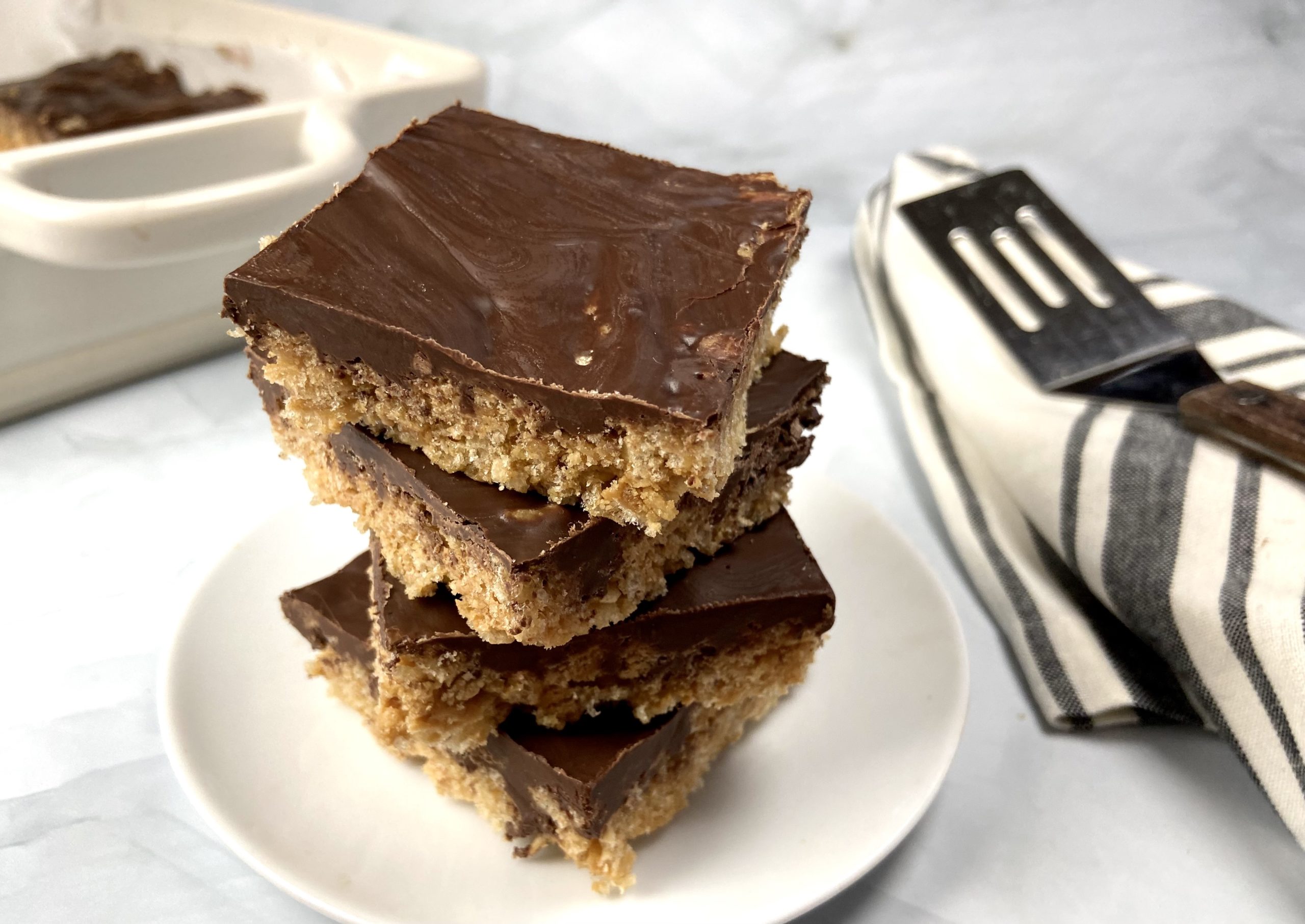 Easy Vegan Peanut Butter Rice Krispy Treats