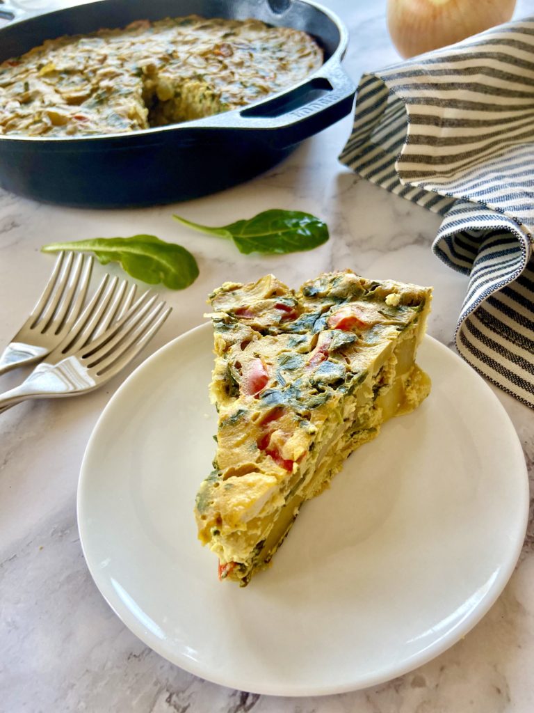 one slice vegan frittata