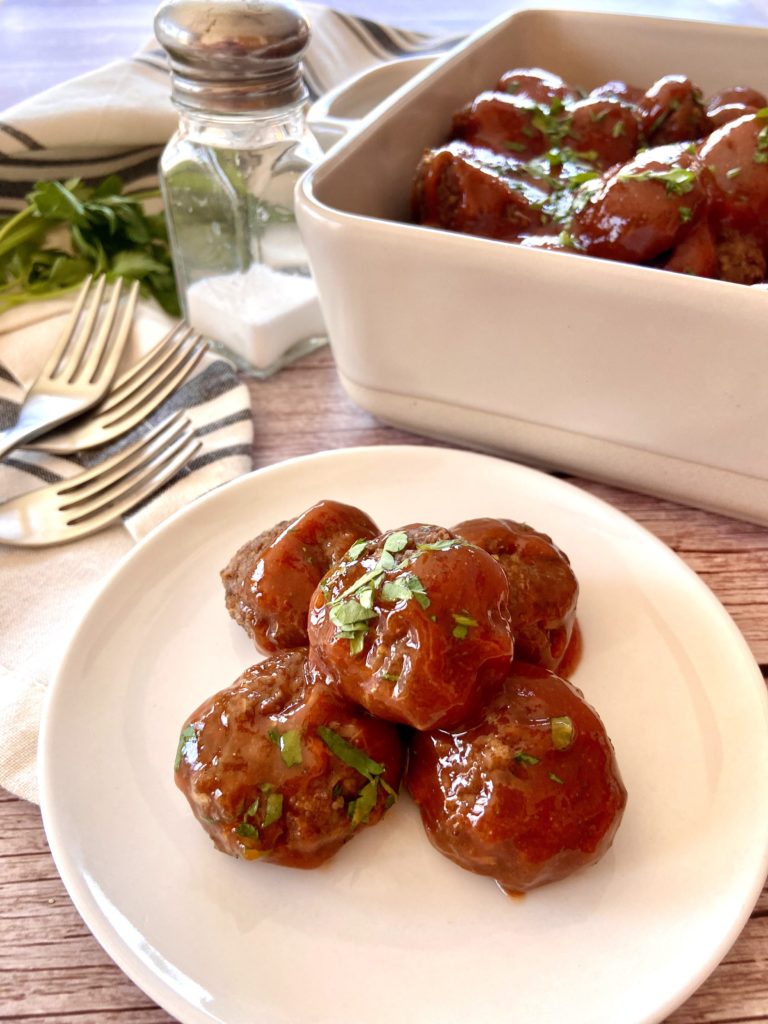 meatballs on a plate