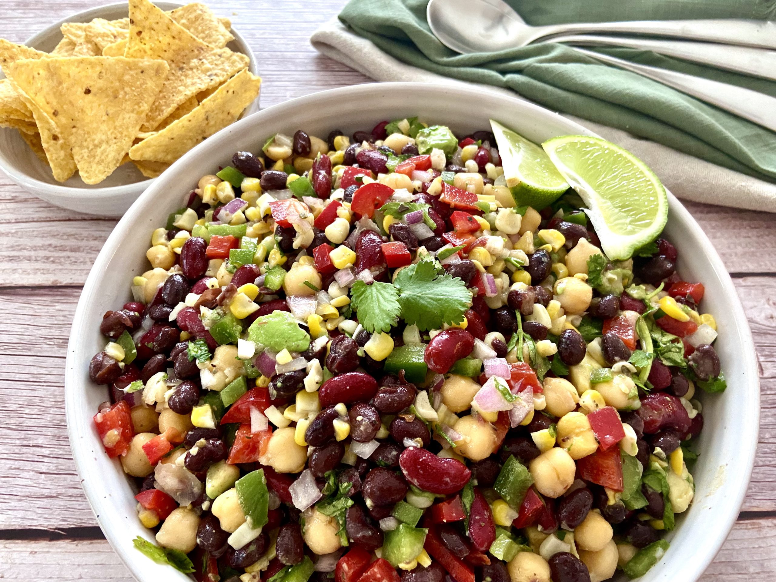 Oil-Free Mexican Three-Bean Salad